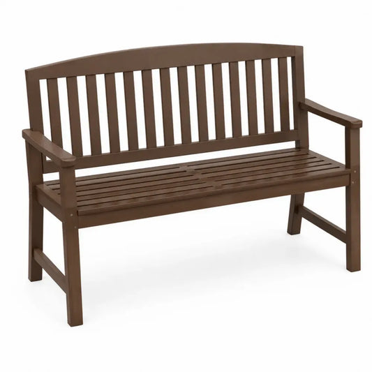 Gartenbank 3-Sitzer rechteckig mit Armlehnen Akazienholz Braun 150 x 60 x 90 cm